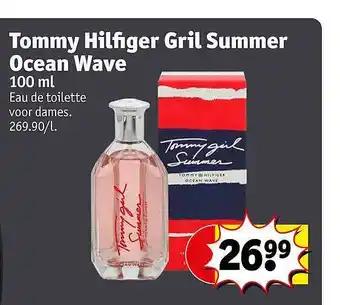 Kruidvat Tommy hilfiger gril summer ocean wave eau de toilette voor dames aanbieding