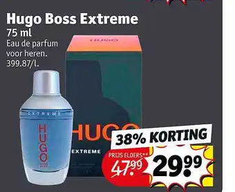 Kruidvat Hugo boss extreme eau de parfum voor heren aanbieding
