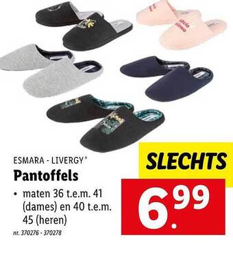 Lidl Pantoffels aanbieding