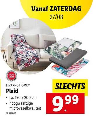 Lidl Plaid aanbieding