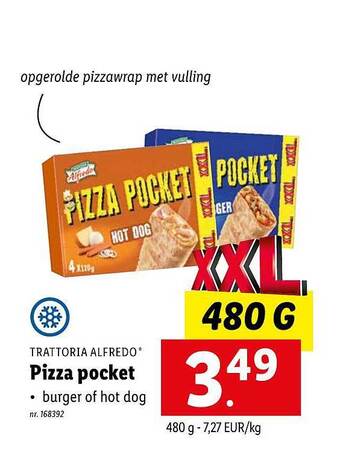 Lidl Pizza pocket aanbieding