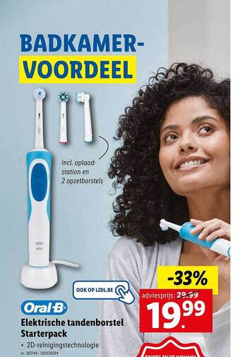 Lidl Elektrische tandenborstel starterpack aanbieding