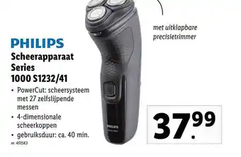 Lidl Philips scheerapparaat series 1000 aanbieding