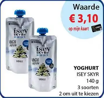 Cora Yoghurt isey skyr aanbieding