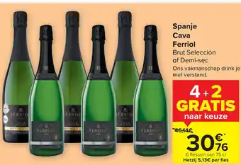 Carrefour Ferriol Spanje Cava aanbieding