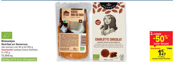 Carrefour Biokoekjes Nutribel en Generous aanbieding