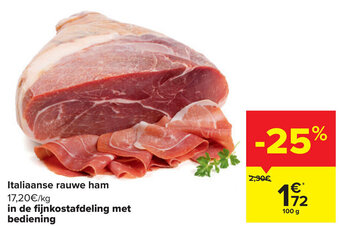 Carrefour Italiaanse Rauwe Ham 100g aanbieding