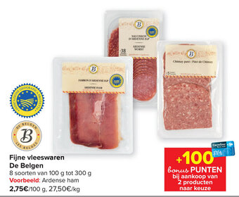 Carrefour Fijne Vleeswaren De Belgen aanbieding