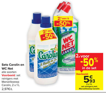 Carrefour Sets Carolin en WC Net aanbieding