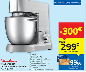 Carrefour Moulinex Keukenrobot aanbieding