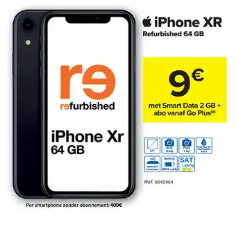 Carrefour iPhone XR 64GB aanbieding