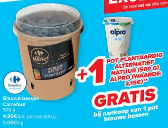 Carrefour Carrefour Blauwe Bessen 500g aanbieding