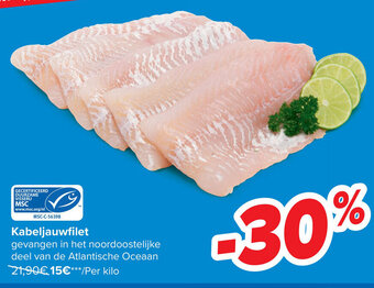 Carrefour Kabeljauwfilet aanbieding