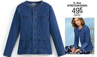 Vest stretchkatoen 38-52