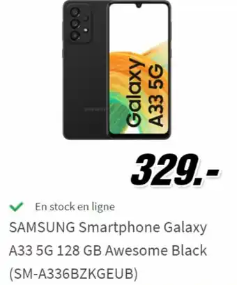Samsung Smartphone Galaxy A33 5G 128 GB Awesome Black