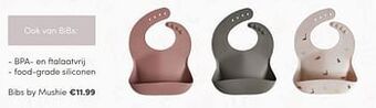 Baby & Tiener Bibs by mushie food-grade siliconen aanbieding