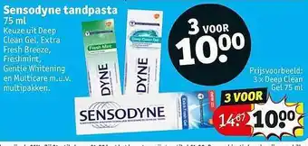 Kruidvat Sensodyne Tandpasta 75 ml aanbieding