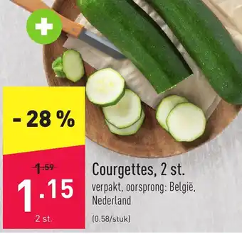 ALDI Courgettes, 2 st. aanbieding