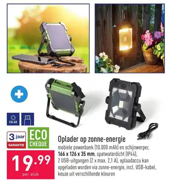Oplader op zonne-energie