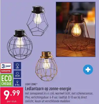 ALDI Ledlantaarn op zonne-energie aanbieding