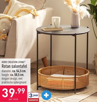 ALDI Rotan salontafel aanbieding