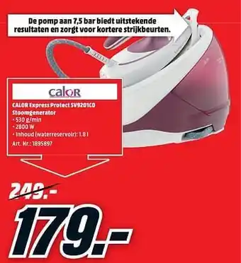 Calor express protect sv9201c0 stoomgenerator