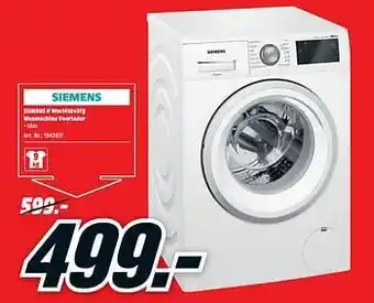 Siemens # wm14t6v3fg wasmachine voorlader
