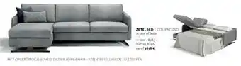Krea Zetelbed in stof - b265 - matras b140 aanbieding