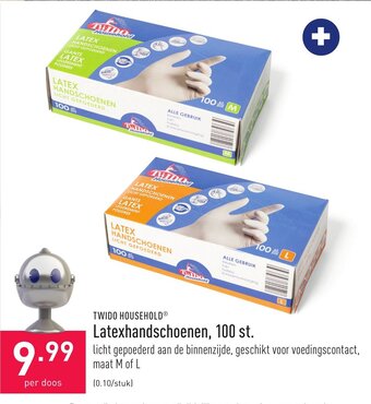 ALDI Latexhandschoenen, 100 st. aanbieding