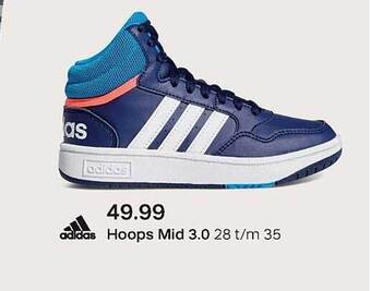 vanHaren Adidas hoops mid 3.0 aanbieding
