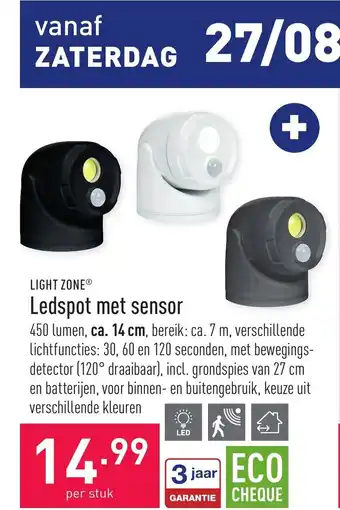 ALDI Ledspot met sensor aanbieding