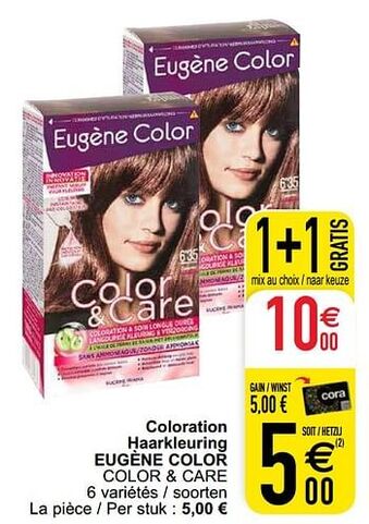Cora Coloration haarkleuring eugène color aanbieding