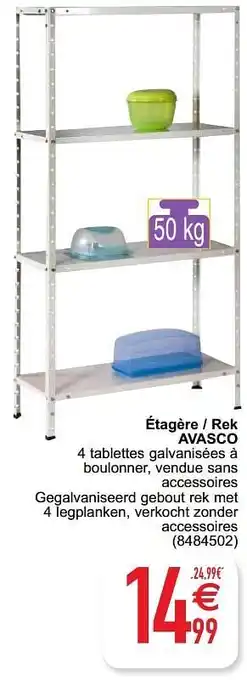 Cora Étagère - rek avasco 50 kg aanbieding