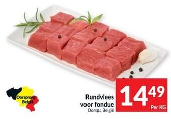 Intermarché Rundvlees voor fondue aanbieding