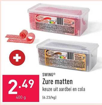 ALDI Swing zure matten aanbieding