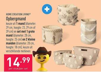 ALDI Opbergmand aanbieding