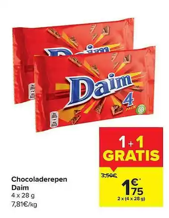 Chocoladerepen daim
