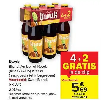 Carrefour Kwak blond aanbieding