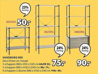 Jysk Vandborg rek aanbieding