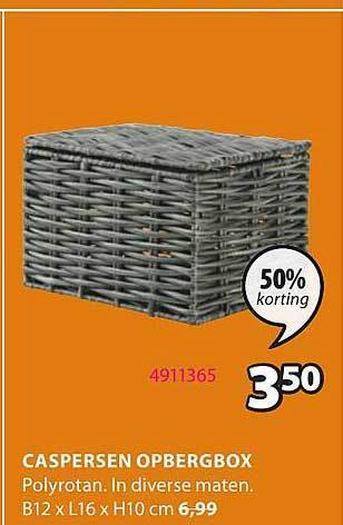 Jysk Caspersen opbergbox aanbieding