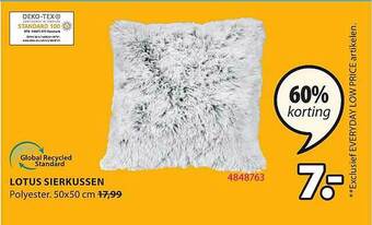 Jysk Lotus sierkussen aanbieding