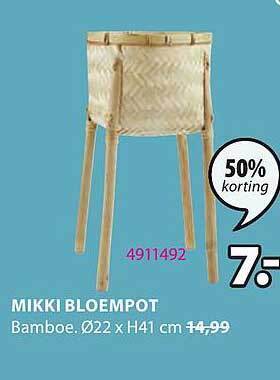 Jysk Mikki bloempot aanbieding