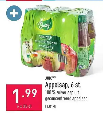 ALDI Juicy appelsap, 6 st aanbieding