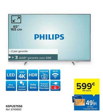 Carrefour Philips ledtv aanbieding