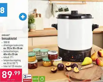 ALDI Ambiano inmaakketel aanbieding