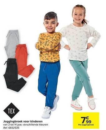 Carrefour Joggingbroek voor kinderen aanbieding