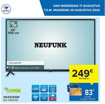 Carrefour Neufunk ledtv aanbieding