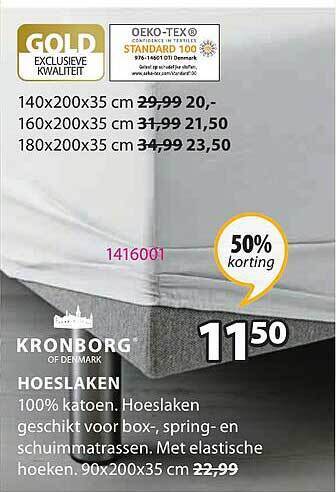 Jysk Hoeslaken aanbieding