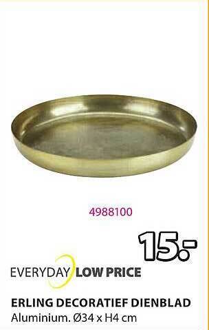 Jysk Erling decoratief dienblad aanbieding