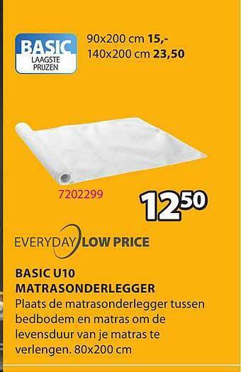 Jysk Basic u10 matrasonderlegger aanbieding